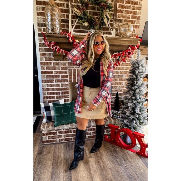 Blakeley Holiday Plaid Lola Cardigan one size plus - Picture 1 of 1